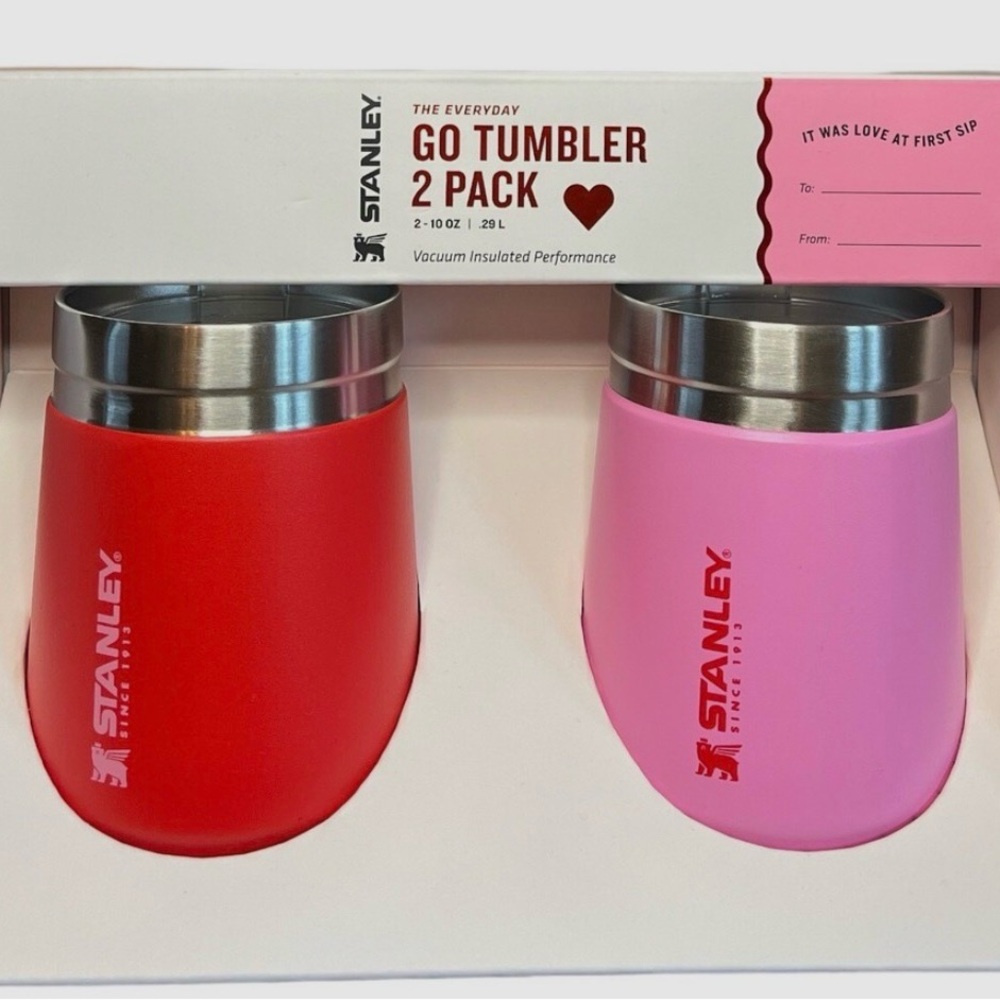 Stanley Red and Pink Tumbler Set